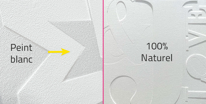 Blanc peint ou naturel